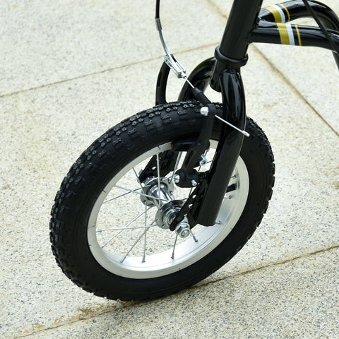 Youth Dual-Brake Kick Scooter with 12-Inch Inflatable Wheels