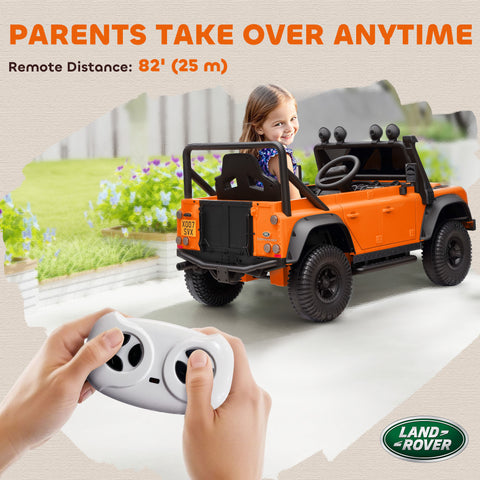 12V Kids Ride-On Electric Car with Remote Control and LED Lights