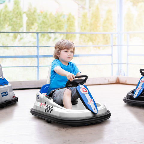 6V Electric Ride-On Bumper Car with 360-Degree Rotation