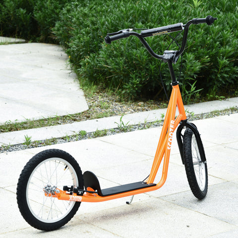 Youth Kick Scooter with Dual Brakes and Adjustable Handlebar