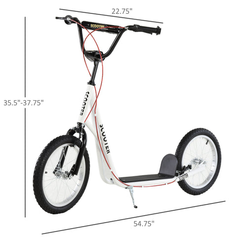 Kids Kick Scooter With Adjustable Handlebar and Dual Brakes