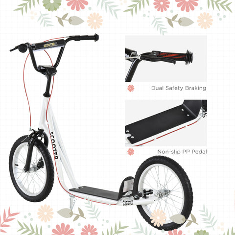 Kids Kick Scooter With Adjustable Handlebar and Dual Brakes