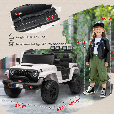 24V 2-Seater Electric Ride on Truck with Remote Control