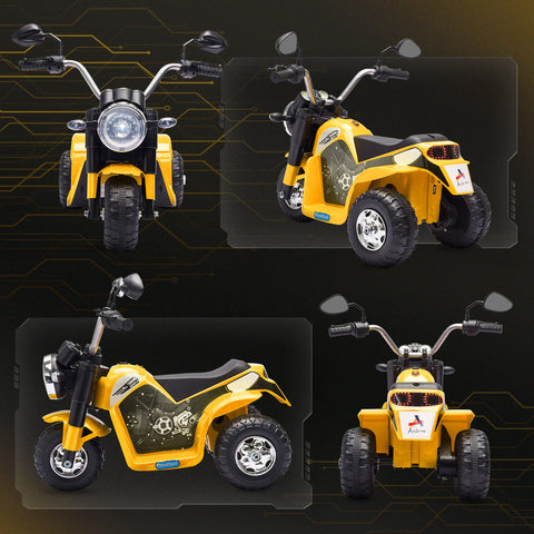6V Battery Powered 3-Wheel Electric Ride-On Motorcycle for Kids