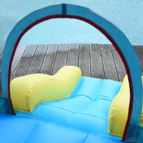 4-in-1 Inflatable Bounce House with Water Slide and Blower
