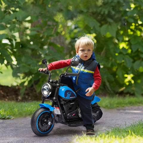 6V Kids Electric Ride-On Motorcycle with Training Wheels