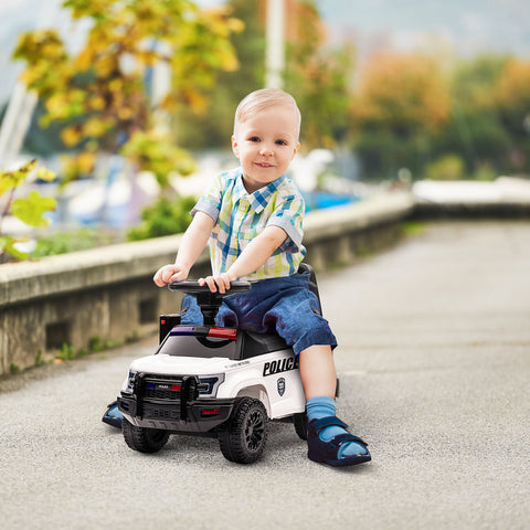 Kids Police Truck Push Ride-On Car with Working PA System