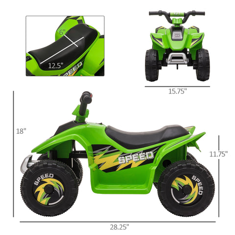 6V Electric Ride-on ATV Quad Toy for Toddlers