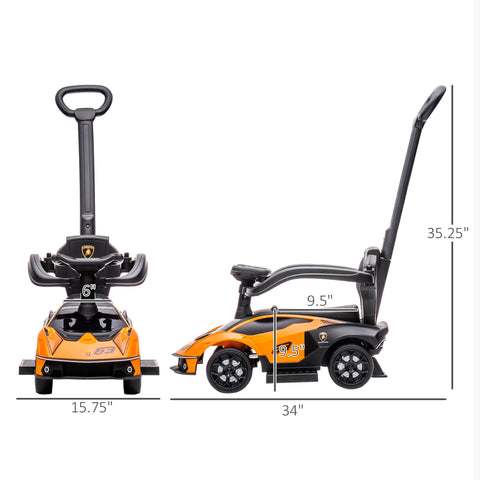 2-in-1 Ride-On Push Car for Toddlers 1-3 | Stroller Sliding Car