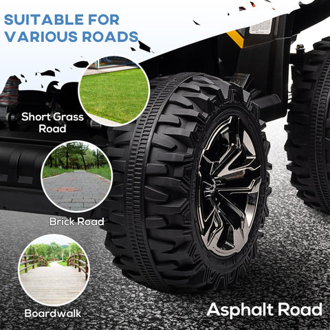 12V Kids Recharging Ride-On Electric ATV Quad with Headlights