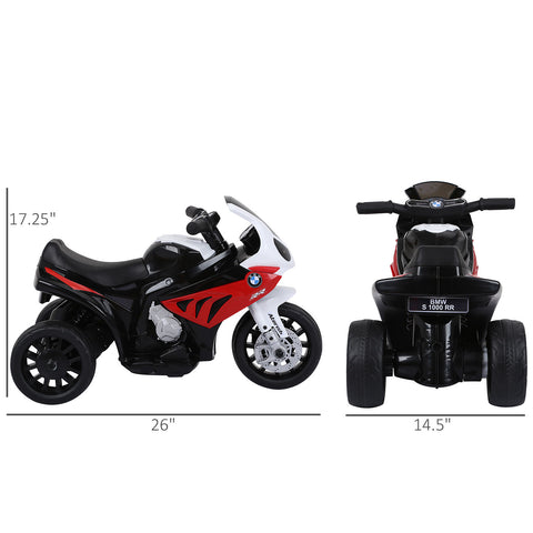 6V 3-Wheeled Kids Electric Ride-On Motorcycle with Headlights