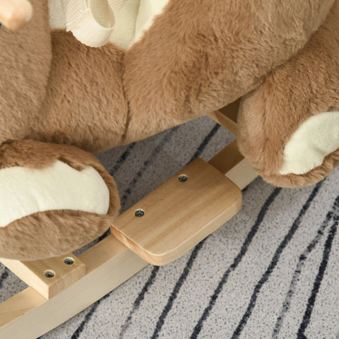 Plush Bear Baby Rocking Horse with Lullaby Music