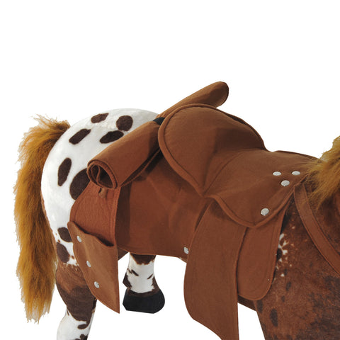 Plush Sound-Making Ride-On Horse Toy for Toddlers
