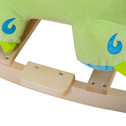 Kids Plush Ride-On Dinosaur Rocker with Realistic Sounds