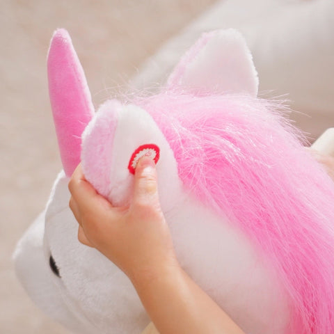 Plush Unicorn Rocking Horse Toy with Lullaby Music
