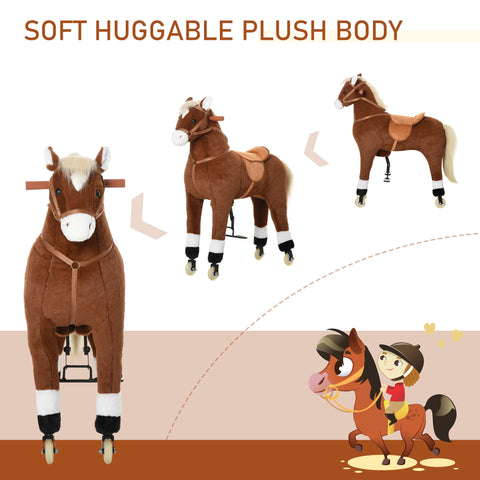 Kids Pedal-Powered Walking Ride-On Toy Horse