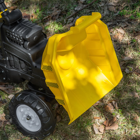Kids Pedal Ride-On Excavator with Manual Control Bucket