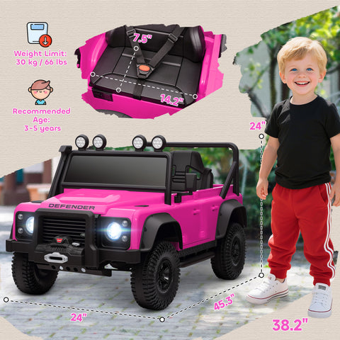 Kids Electric Ride-On Car with Remote Control and LED Lights