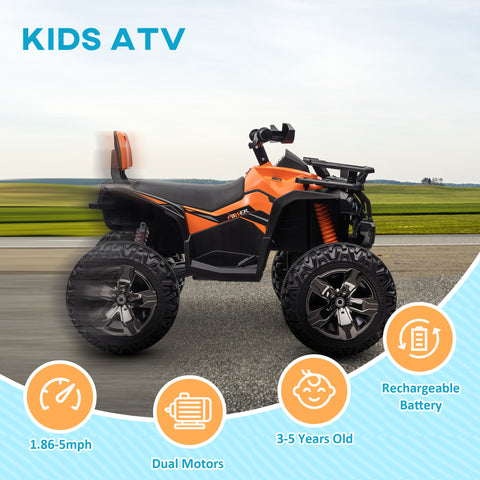 12V Kids Ride-On 4-Wheeler Electric ATV with Headlights