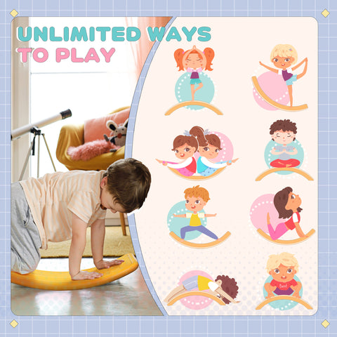 32.3-Inch Wobble Balance Board for Kids and Toddlers