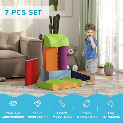 7-Piece Soft Foam Climb and Crawl Activity Play Set
