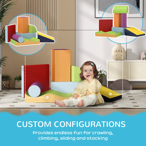 7-Piece Soft Foam Climb and Crawl Activity Play Set