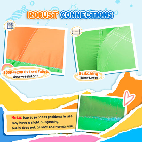 7-in-1 Inflatable Water Slide Castle Bounce House with 750W Blower