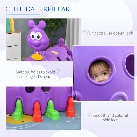 Caterpillar Toddler Play Tunnel for Indoor and Outdoor Use