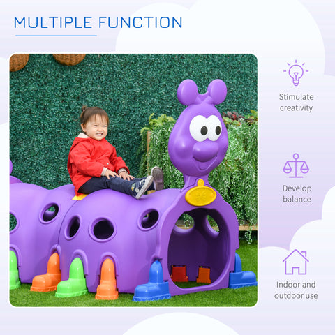 Caterpillar Toddler Play Tunnel for Indoor and Outdoor Use