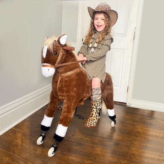 Kids Pedal-Powered Walking Ride-On Toy Horse