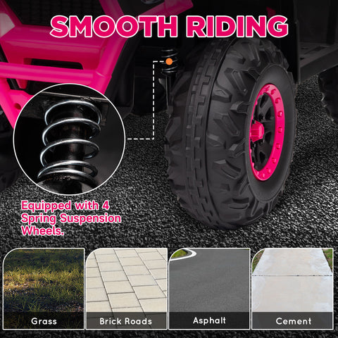 12V Kids Ride-On ATV 4-Wheeler Quad with LED Lights and Music