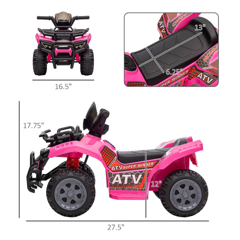 6V Battery Powered Electric Ride-On Quad for Kids