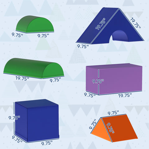11-Piece Kids Crawl and Climb Foam Activity Play Set