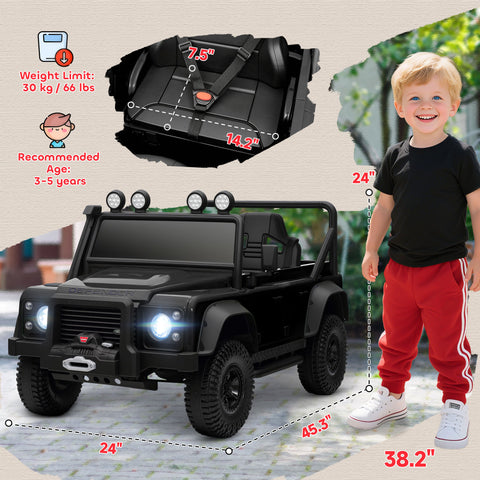 Electric Ride-on Car with Remote Control and LED Lights