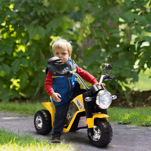 6V Battery Powered 3-Wheel Electric Ride-On Motorcycle for Kids