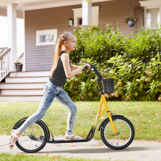 Youth Kick Scooter with 16" Inflatable Rubber Tires