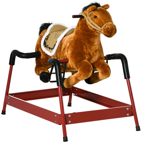 Kids Spring Rocking Horse with Animal Sounds