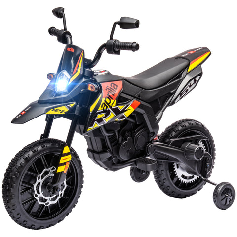 12V Electric Kids Ride-On Motorcycle with Training Wheels