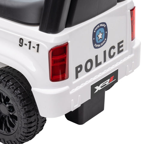 Kids Police Truck Push Ride-On Car with Working PA System