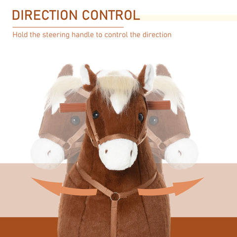 Kids Pedal-Powered Walking Ride-On Toy Horse