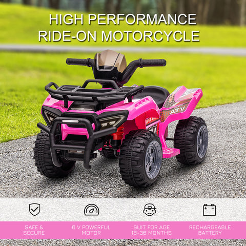 6V Battery Powered Electric Ride-On Quad for Kids