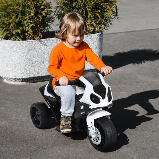 6V 3-Wheeled Kids Electric Ride-On Motorcycle with Headlight and Music