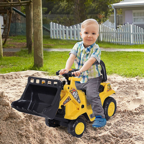 3-in-1 Ride-On Bulldozer Toy Tractor with Shovel