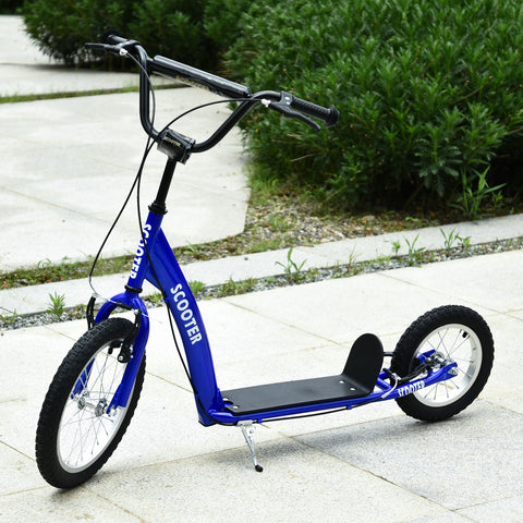 Kids Kick Scooter with Adjustable Handlebar and Inflatable Wheels