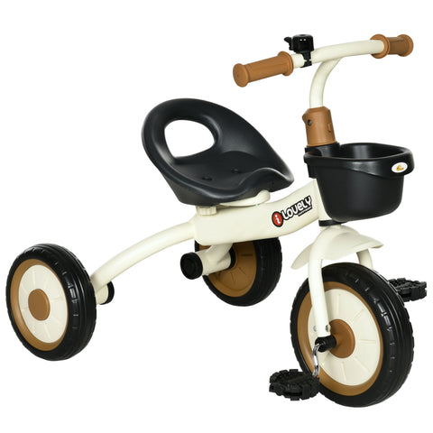 Toddler Tricycle for Kids Age 2-5 with Basket and Bell
