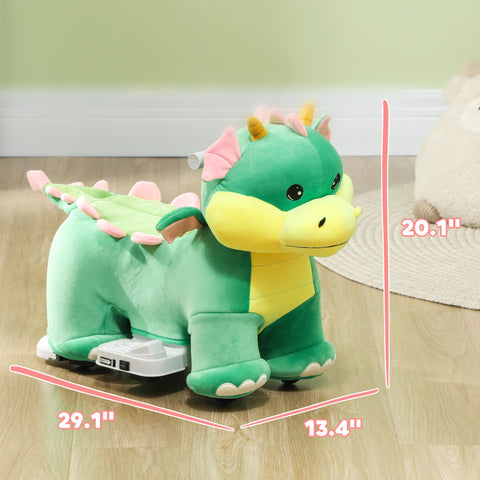 6V Battery Powered Electric Ride-On Triceratops Toy