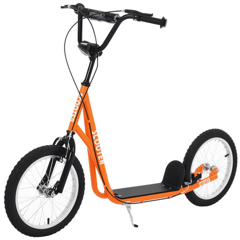 Youth Kick Scooter with Dual Brakes and Adjustable Handlebar