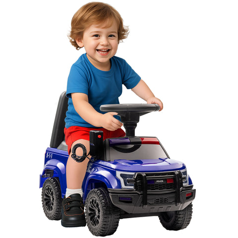 Kids Police Truck Ride-On Car with Working PA System