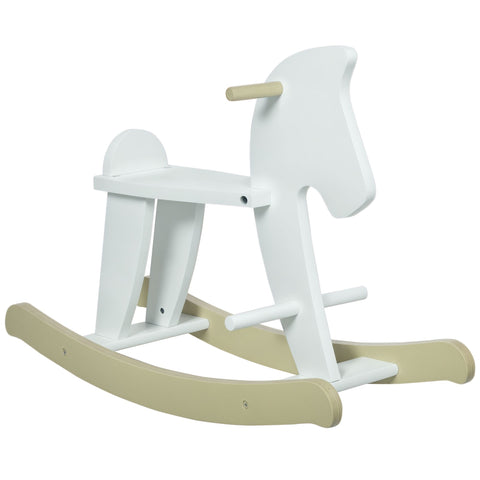 Classic Wooden Rocking Horse Ride-On Toy for Toddlers