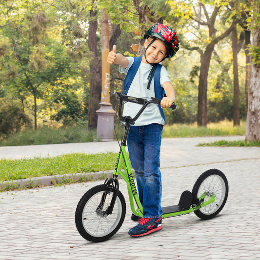 Kids Kick Scooter With Adjustable Handlebar And Dual Brakes